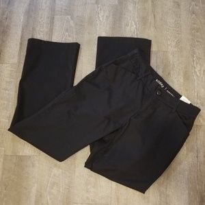 Black Curvy Midrise Trouser.